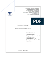 Trabalho de Campo Da Disciplina de Teoria Geral de Administração Pública