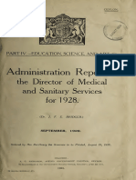 The Director of Medical and Sanitary Services For 1928