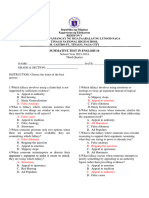 TQ English3rdQuarter SummativeTest