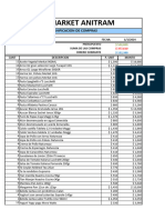 Planilla de Excel de Planeamiento de Compras