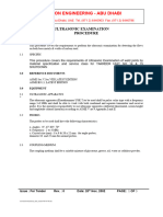 Ultrasonic Examination Procedure