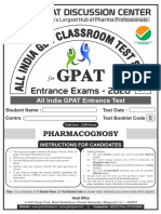 Gpat-2020 - Grand Test-2