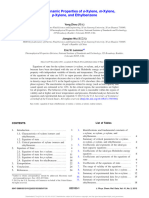 Thermodynamic Properties of O-Xylene, M-Xylene, P-Xylene, and Ethylbenzene