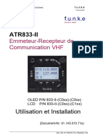 Radio Funke ATR833-II Utilisation Et Installation