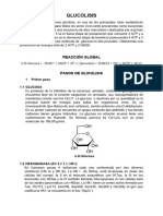 A. Documento de Información Sobre La Glucólisis Proporcionado Por El Químico Jorge Alberto Jiménez Montoya