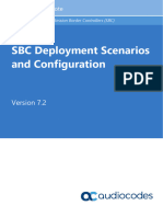 SBC Deployment Scenarios and Configuration Ver 72