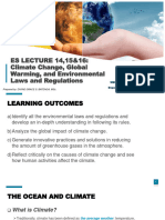 ES LECTURE 141516 - Climate Change Global Warming and Environmental Laws and Regulations