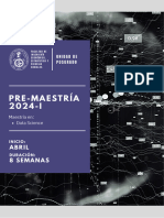 Brochure Pre-Maestría Data Science 2024-I UNI