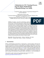 Cycle Time Reduction in CNC Turning Process Using Six Sigma Methodology - A Manufacturing Case Study