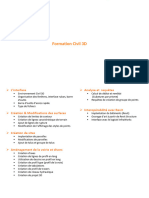 Programme de Formation Civil 3D