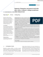 Int J Paed Dentistry - 2021 - Jiang - Continued Root Development of Immature Permanent Teeth After Regenerative Endodontics