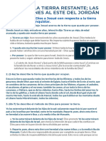 Josué 13 - La Tierra Restante Las Asignaciones Al Este Del Jordán