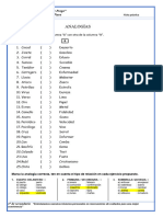 ANALOGÍAS - Ficha Práctica