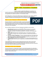 Law of Demand Graph Table Assumptions Exceptions Change in Demand