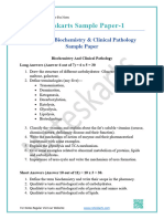 Biochemistry Clinical Pathology Sample Paper by Noteskarts