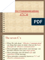 Effective Communications (7 C'S)