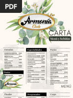 Menú Armonía Club 2023 Sep