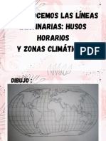 Reconocemos Las Líneas Imaginarias Husos Horarios y Zonas Climáticas