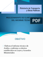 Elaboración Del Informe Tecnico de Avaluo