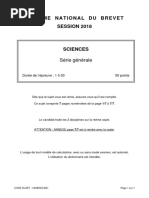 DNB Amerique Sud Physique Chimie 2018