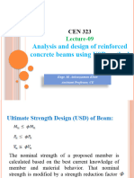 L 9 Design of Reinforced Concrete Beams