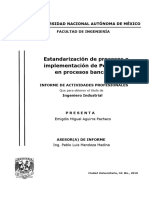 Estandarización de Procesos e Implementación de Poka Yoke en Procesos Bancarios