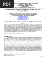 Systemic Functinal Grammar SFG Analysis On Short S