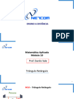 Slides - Módulo 10 - Triangulo Retângulo