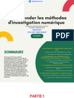 Appréhender Les Méthodes D'investigation Numérique: IDOCS201 Ista Hay Riad Rabat