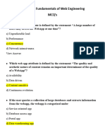 Fundamentals of Web Engineering MCQs - ITEC4142