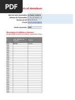 Gestion Adherents Association Excel Recu Fiscal Gratuit