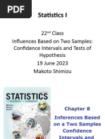 22nd Inferences Based On Two Samples-Confidence Intervals and Tests of Hypothesis