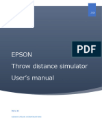 Epson Throw Distance Simulator Manual