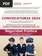 Convocatoria TSU Seguridad Pública