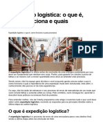 Como Funciona A Expedição e Logistica Entrega Mercadoria