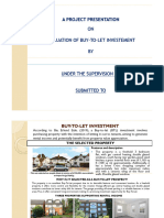 Evaluation of But-To-Let Investement