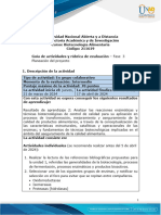 Guía de Actividades y Rúbrica de Evaluación - Unidad 2 - Fase 3 - Planeación Del Proyecto