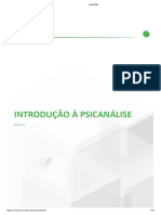 Introdução À Psicanálise - Aula 5