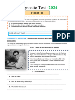 Evaluacion Diagnostica - 4to Sec