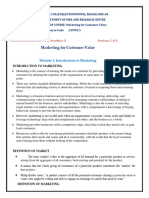 Module 1 Marketing For Customer Value-1