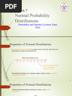 7 - Stat - Normal Probability Distributions 2024