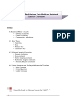 Ch6 - The Relational Data Model and Relational Database Constraints