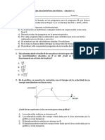 G11 PRUEBA DIAGNOSTICA Física 2024