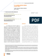 Influencia de Hábitat III y La Nueva Agenda Urbana para La Ciudad de Cusco (2017-2021)