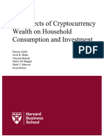 The Effects of Cryptocurrency Wealth On Household Consumption and Investment