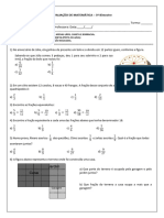 Avaliação 6º Ano - Fração 2