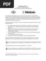 Pentatonic Scales Handout - Pentatonic - Scales - Handout