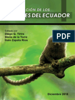 Tirira de La Torre 2018 Sapajus Macrocephalus Estado de Conservacion Primates Ecuador