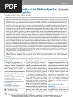 Sonographic Evaluation of The Fetal Head Position and Attitude During Labor