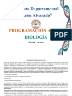 Programación Anual Biología